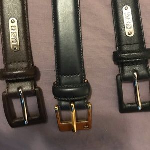 3 pack leather belts size M